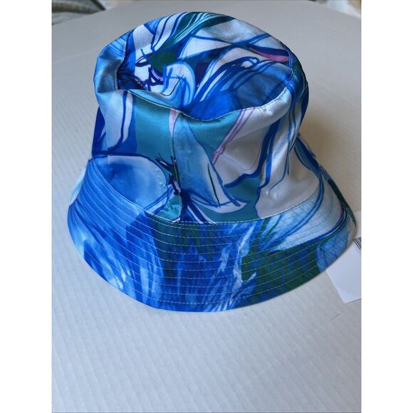 Eugenia Kim OS Toby Bucket Hat Blue White Cotton Blend Packable NWT/ Great gift